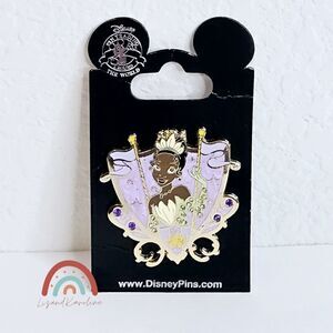 New! Disney Parks Princess and the Frog Princess Tiana Jeweled Crest Trading Pin
